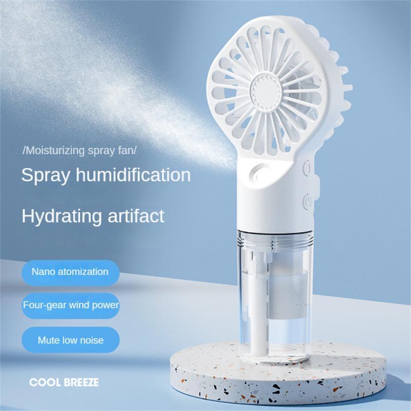 Strong Power Spray Humidification Small Mist Fan Humidification Usb Charging Portable Fan Icy And Refreshing Fan Water Supplement - Image 4